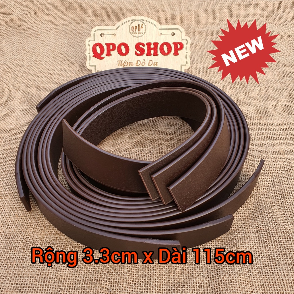 Dây Lưng Da Nam, Da Bò Thật Loại Tốt Dùng Cho Khóa Lăn Bảo Hành 12 Tháng