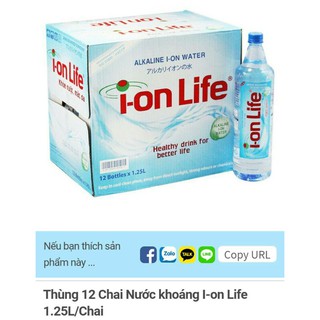Thùng 12 chai nước khoáng I - On Life 1.25l / chai