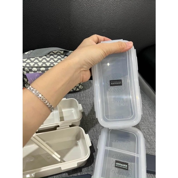 Bộ hộp cơm Lock kèm túi giữ nhiệt HPL762