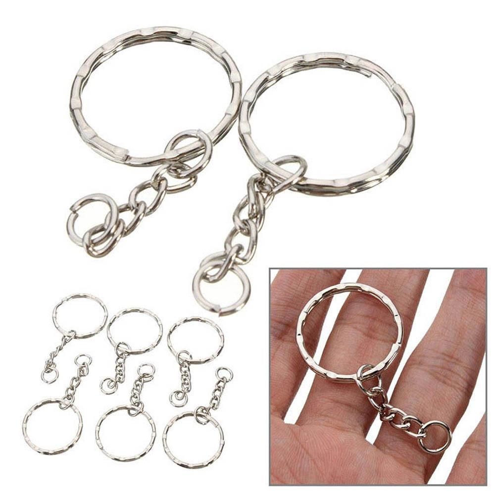 Cầu Vồng 25mm Móc Khóa Kim Loại Đánh Bóng Tự Làm|Chìa Khóa Điều Khiển Từ Xa Cho Xe Hơi