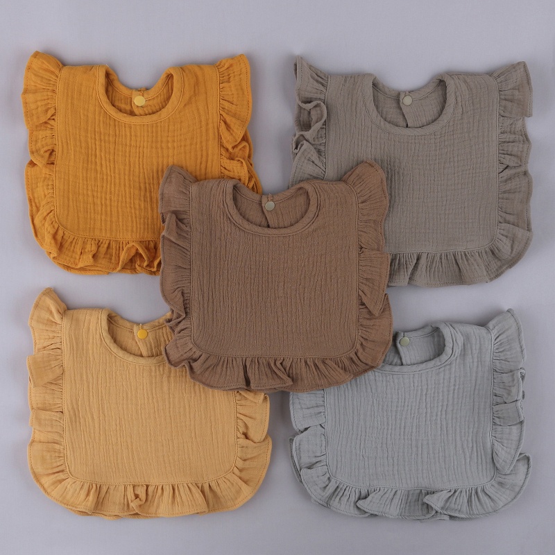 Yếm Ăn Cotton Siêu Thấm Thân Thiện Với Da Em Bé