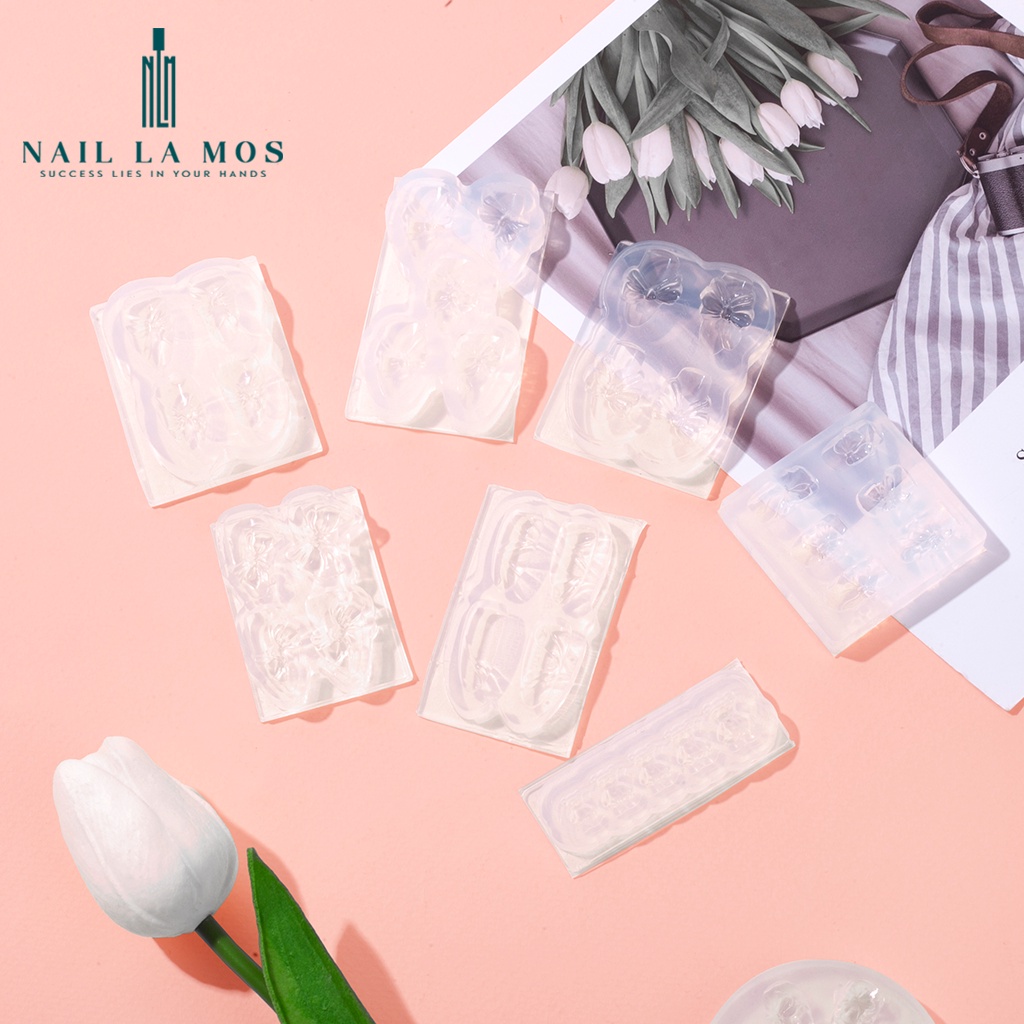Khuôn silicone làm charm nail - Khuôn dẻo tạo họa tiết trang trí móng phong cách Hàn Nhật nhiều chủ đề dễ thương