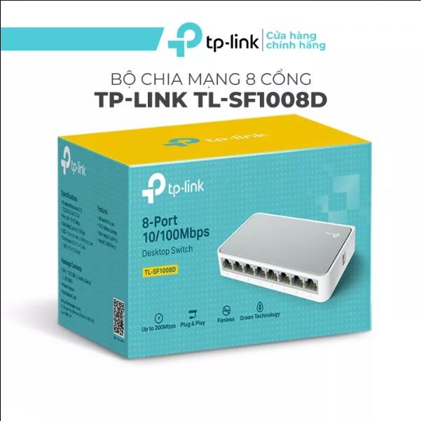 Bộ chia mạng Tplink 8 cổng / 5 cổng - Switch TP-Link SF 1008D / 8-Port 10/100Mbps