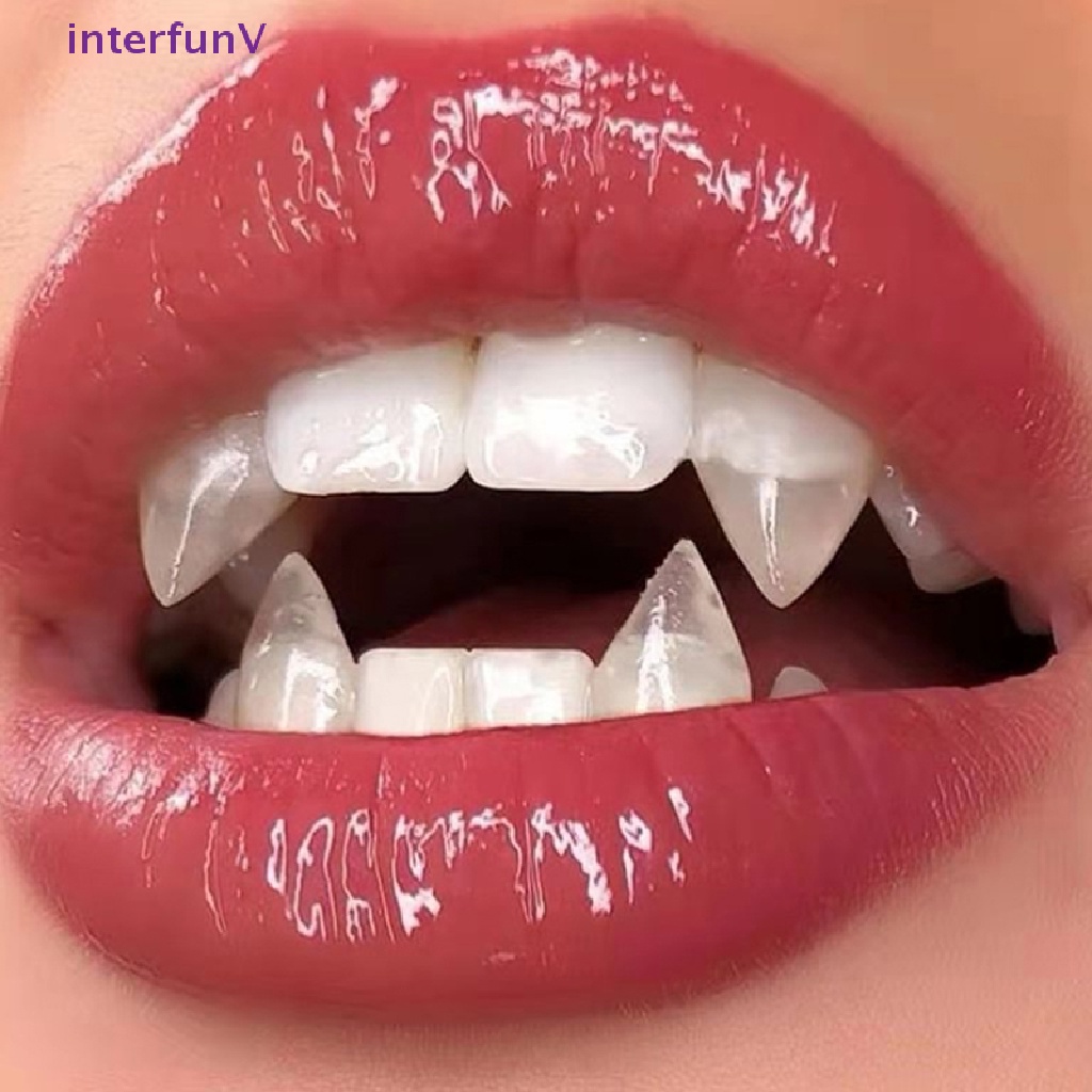 [InterfunV] Răng Giả Hóa Trang Ma Cà Rồng Trong Suốt Cho Tiệc Halloween