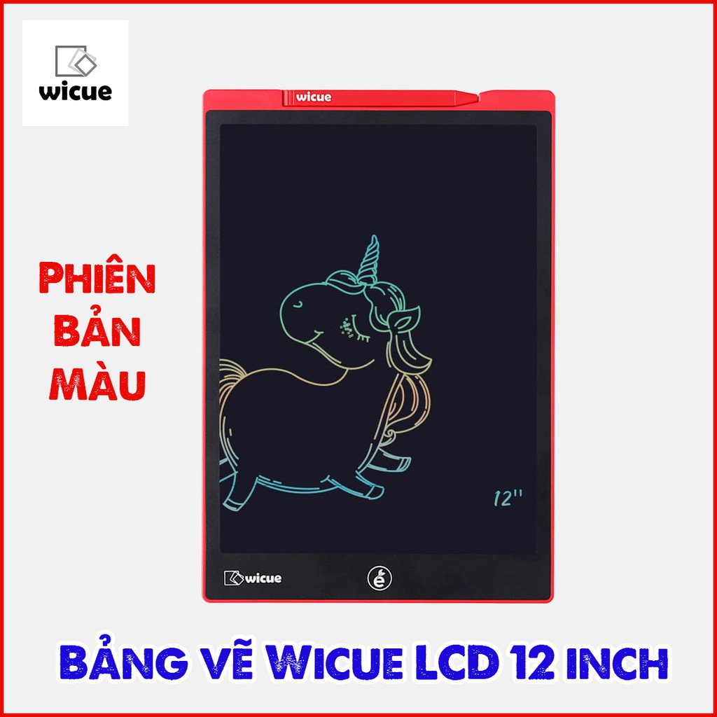 [Hỏa Tốc HCM] Bảng vẽ Wicue LCD 12 inch (Phiên bản màu sắc cầu vồng)