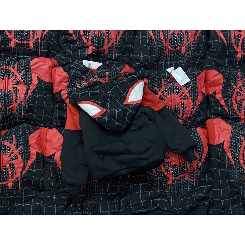 Áo khoác nỉ lót lông người nhện batman