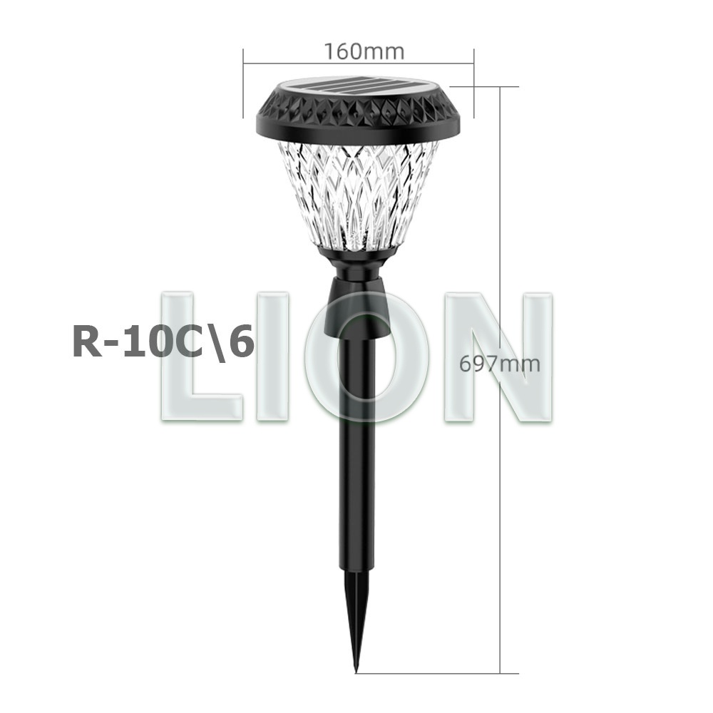 Đèn Cắm Cỏ Sân Vườn Năng Lượng Mặt Trời 7 Màu LION - Chống Nước - Tự Động Sáng Vào Ban Đêm