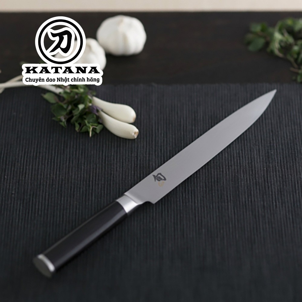 Dao bếp Nhật cao cấp Shun Classic Slicing thép Damascuss 69 lớp DM0704 (230mm)