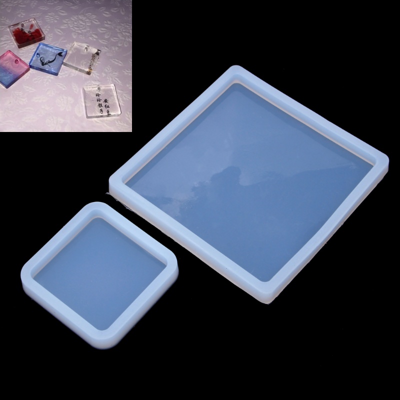 Khuôn Silicone Làm Tấm Lót Ly Epoxy Hình Vuông Tiện Dụng