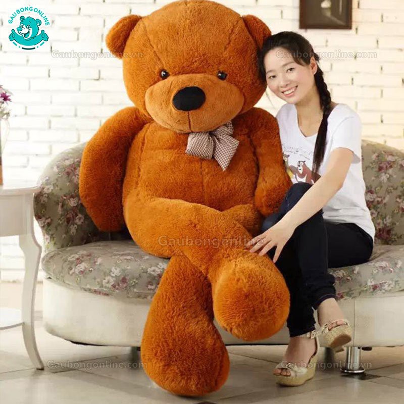 Gấu Bông Teddy Nâu Nhập Siêu To Khổng Lồ Cao Cấp Gấu Bông Online