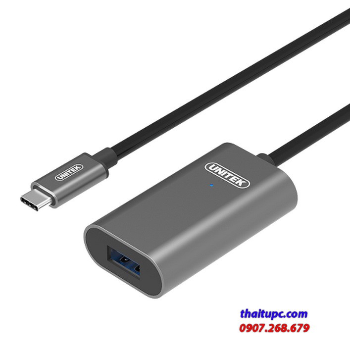 Cáp USB Type C (dương) sang USB 3.0 (âm) 5M, Unitek U304A