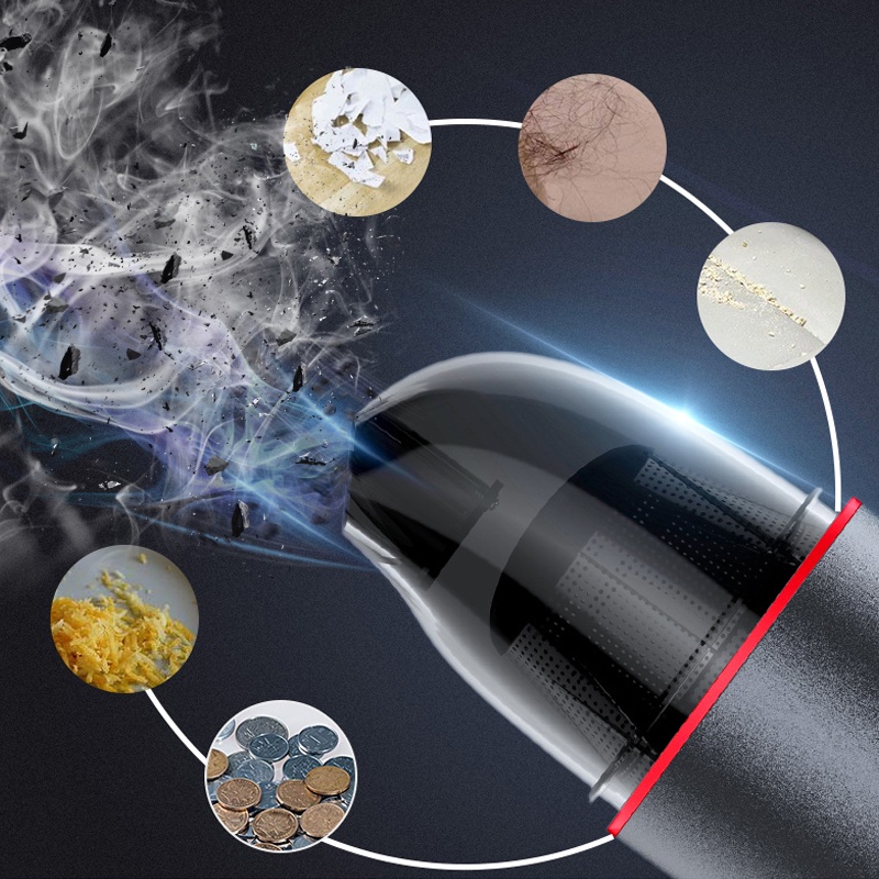 Máy Hút Bụi Mini Cầm Tay Công Suất Cao Chuyên Dùng Cho Xe Hơi