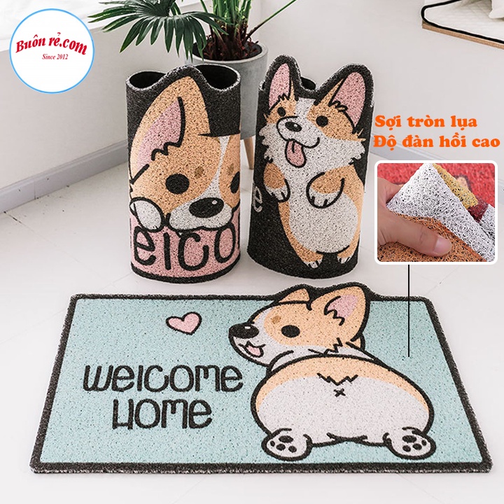 Combo 2 thảm lau chân 3D để ở nhà tắm- cửa ban công - br00553