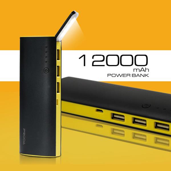 Pin dự phòng Remax Proda Star Talk 12.000mAh 3 cổng usb