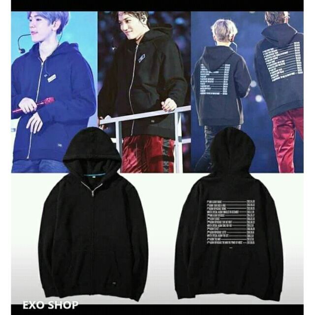 Áo khoác exo, in đc theo yêu càu có đủ size