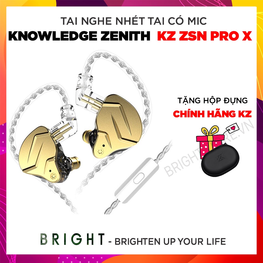 Tai Nghe Nhét Tai Có Mic Knowledge Zenith KZ ZSN Pro/ ZSN Pro X