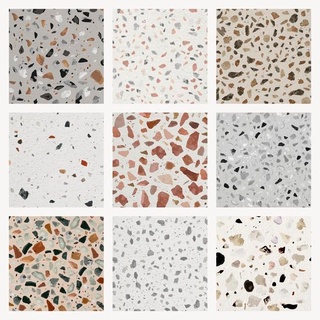 Decal dán bếp Terrazzo khổ lớn 500x60 Decal dán phòng tắm - Decal dán tường - HN Decor