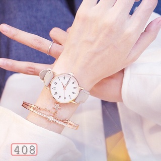 ĐỒNG HỒ NỮ DÂY DA CANDYCAT MẶT SỐ D408 THỜI TRANG
