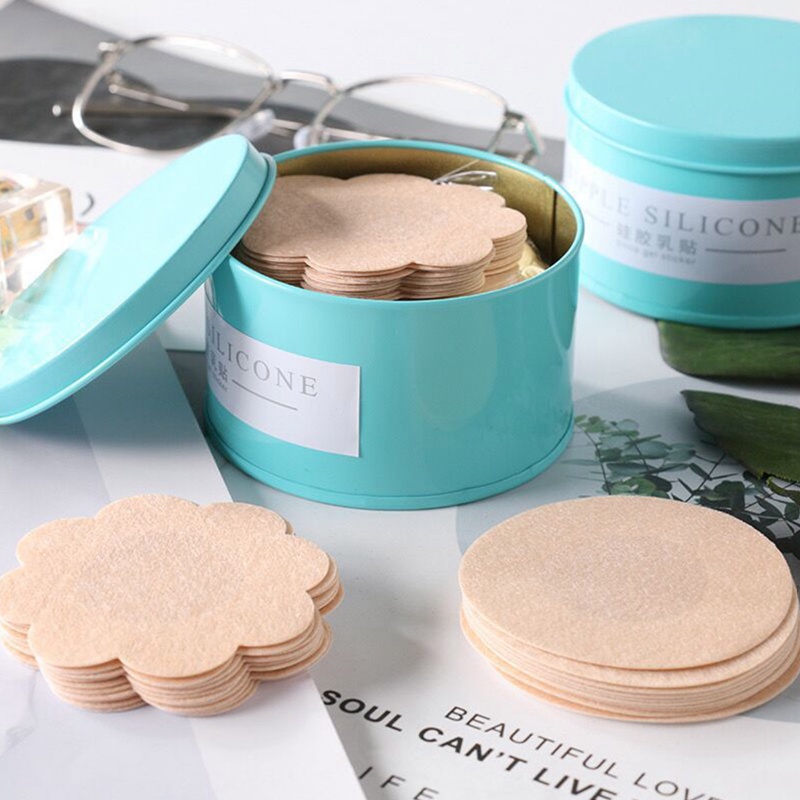 Bộ 5 Cặp Miếng Dán Ngực Bằng silicone Không Dệt Chống Va Đập Dùng Một Lần