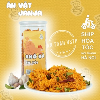 Khô gà bơ tỏi JanJa siêu thơm ngon 300g - Ăn Vặt JanJa