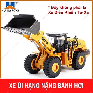Mô Hình Kim Loại Xe Ủi Công Trình Hạng Nặng Bánh Hơi Tỉ Lệ 1:50 - Huina - 9955