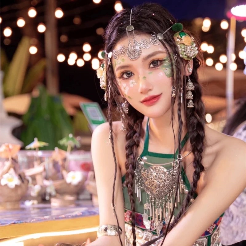 Bờm tóc bohemian - Vòng đội đầu head chain boho style