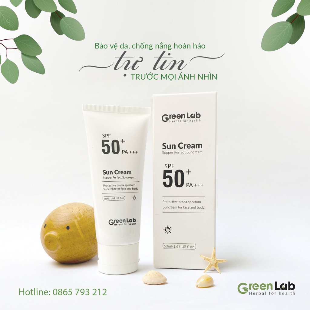 Kem chống nắng thiên nhiên Greenlab Sun cream nâng tone, kiềm dầu11 | BigBuy360 - bigbuy360.vn