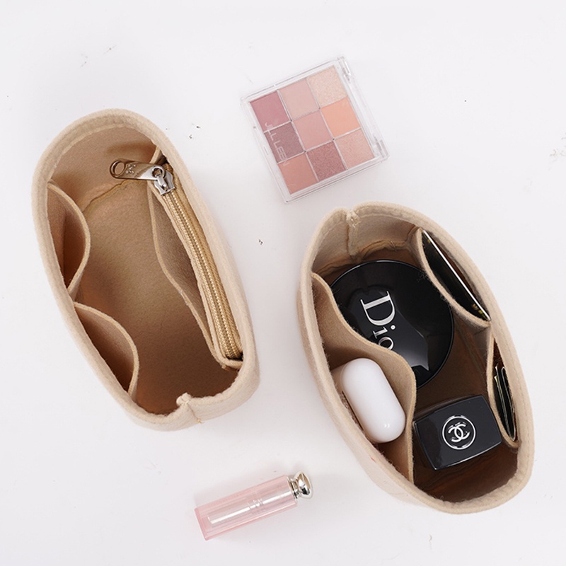 Evertoner Túi Vải Nỉ Đựng Đồ Trang Điểm / Mỹ Phẩm / Vệ Sinh Cá Nhân Tiện Dụng Khi Đi Du Lịch