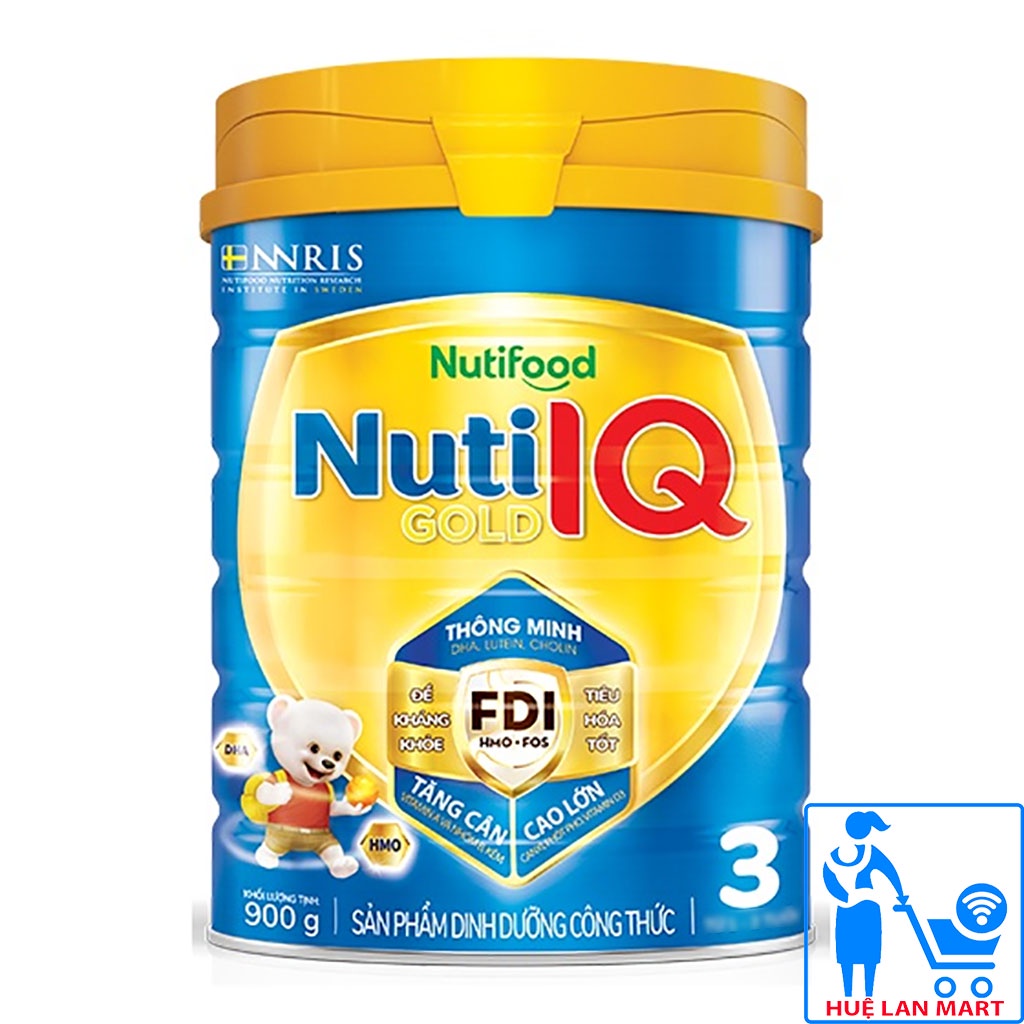 [CHÍNH HÃNG] Sữa Bột Nutifood Nuti IQ Gold Step 3 - Hộp 900g