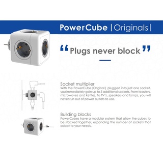 Powercube Power Strip Socket EU Plug Power Strip USB Multi Smart Plug Socket