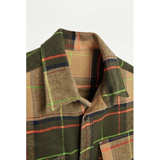 Áo Flannel nam, khoác kẻ sọc cho mùa Thu / Xuân, áo Flannel Nam sơ mi rời kiểu Âu và Mỹ