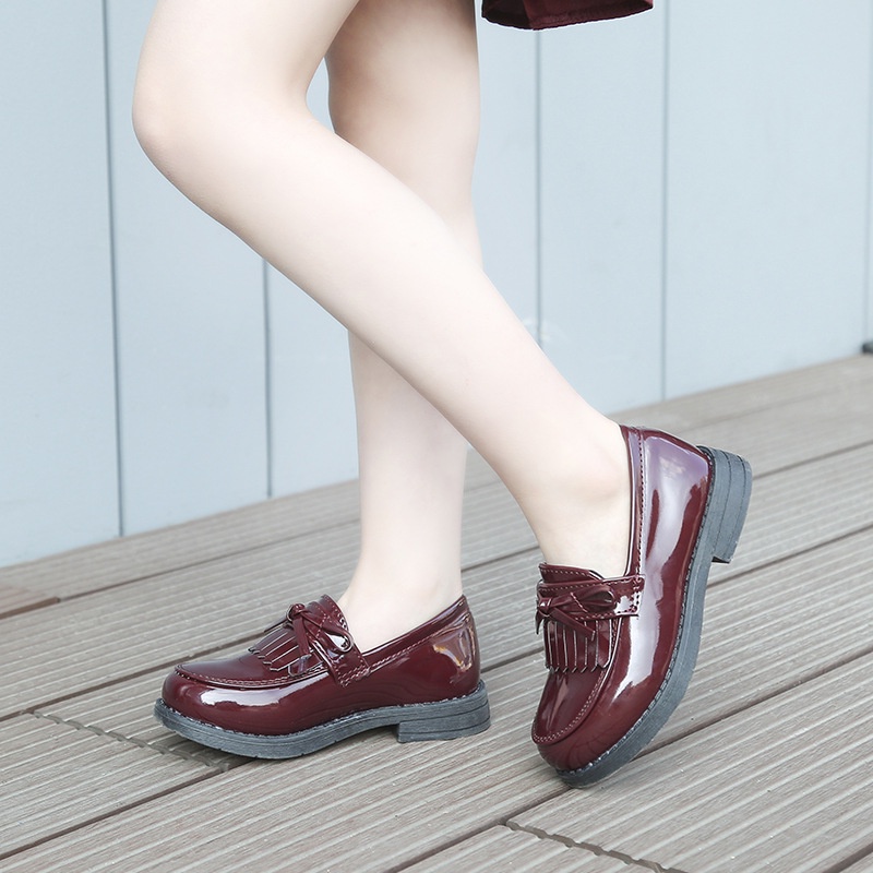 Giày Búp Bê Da Đế Mềm Phong Cách Hàn Quốc Thời Trang Mùa Thu 2022 Cho Bé Gái