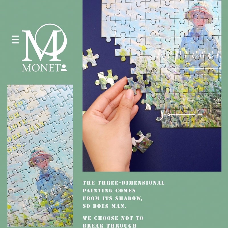 Bộ xếp hình hoạ tiết tranh Van Gogh và Caude Monet