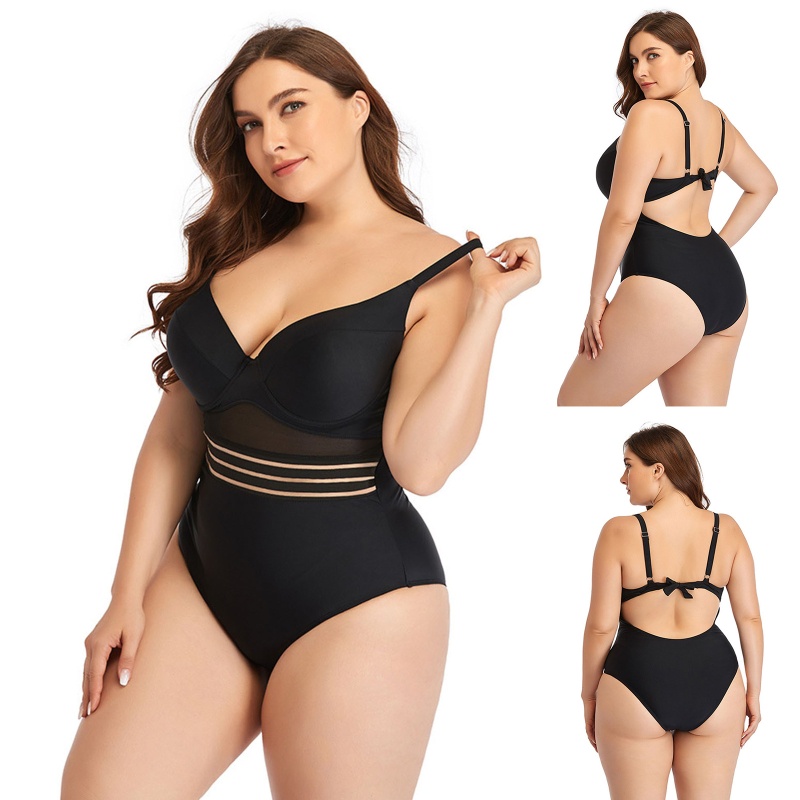 Bộ Đồ Bơi Bikini Khoét Ngực Thời Trang Quyến Rũ Thoải Mái Dành Cho Nữ