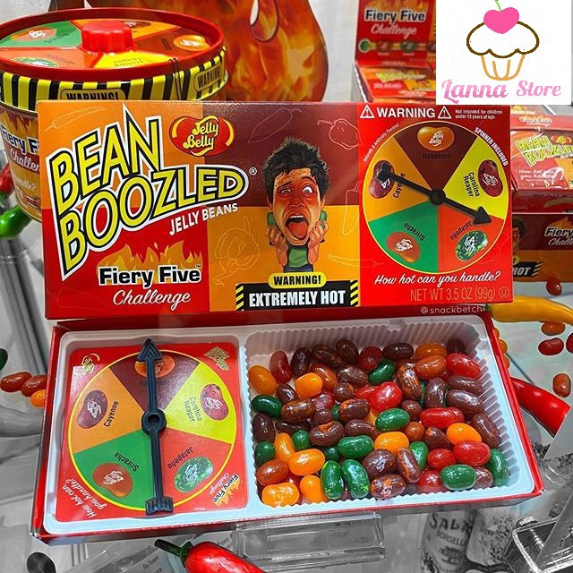 [CHUẨN MỸ- MÙA 5] Kẹo thối Bean Boozled Mỹ hộp lớn có vòng xoay nk033 LT872