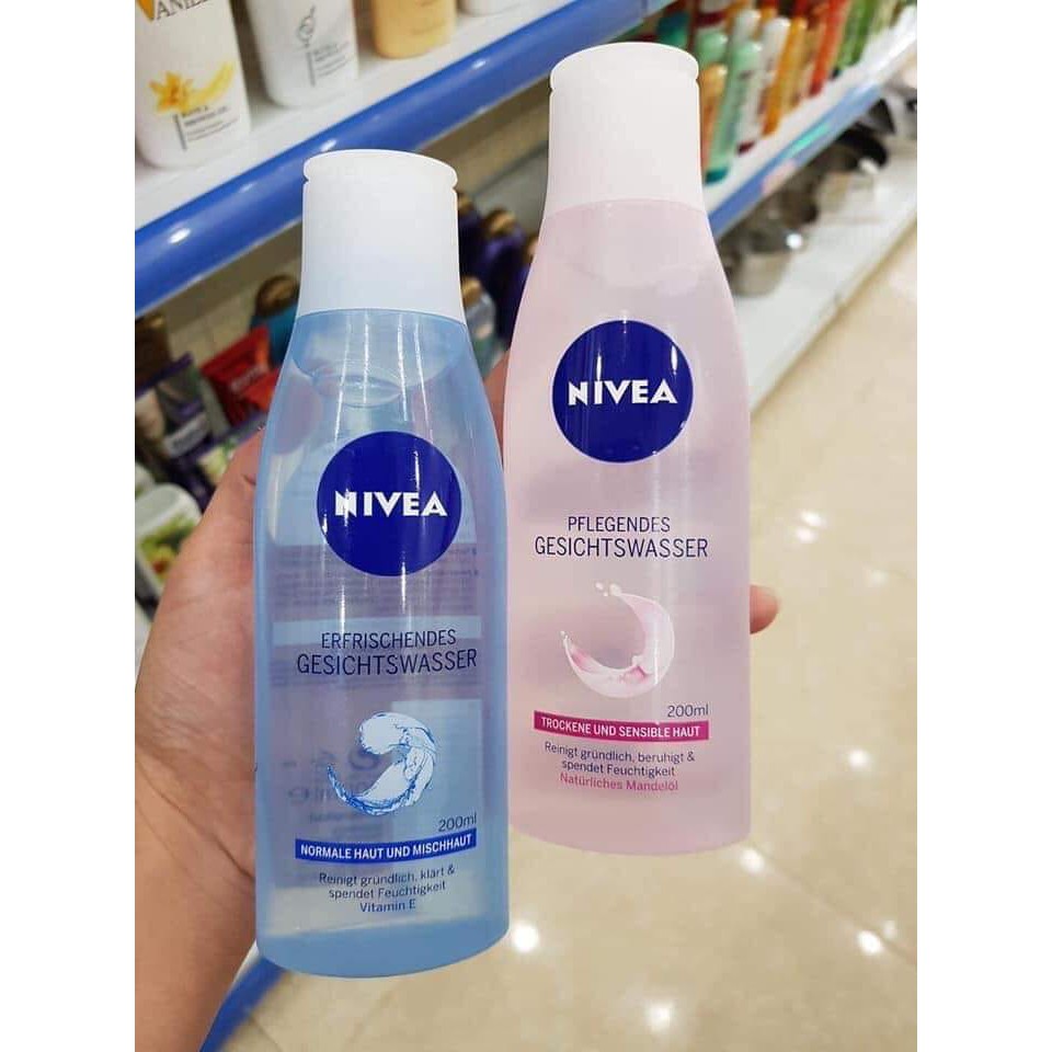 NƯỚC HOA HỒNG TẨY TRANG GIÚP LÀM TRẮNG HỒNG DA NIVEA 200ML