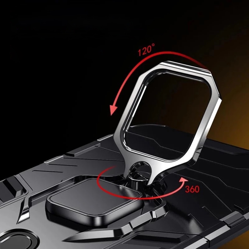 Ốp Xiaomi Poco X3 M3 F3 GT Pro NFC Mi 11i 8 Pro EE Note 7 8 K20 9T Ironman Kèm Iring Xoay 360 Chống Sốc Cao Cấp Handtown