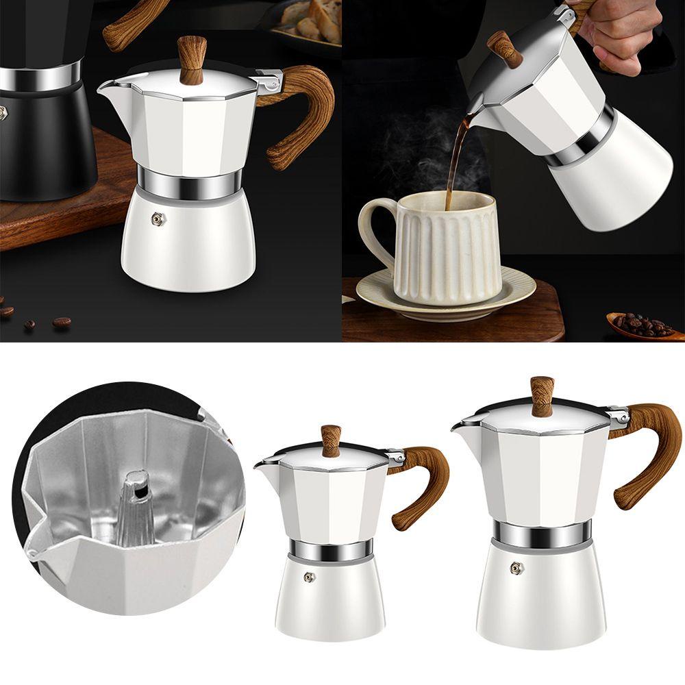 Bình Pha Cà Phê Espresso Bằng Nhôm Kiểu Ý Cổ Điển 3 / 6 150 / 300ML