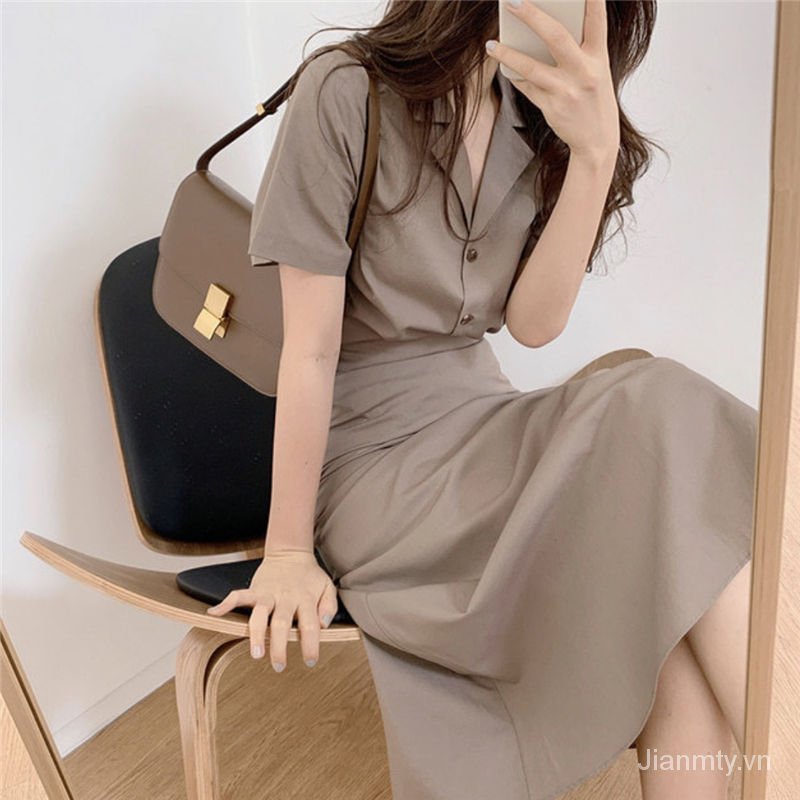 Set Chân Váy Lưng Cao Và Áo Tay Ngắn Thời Trang Quyến Rũ Cho Nữ