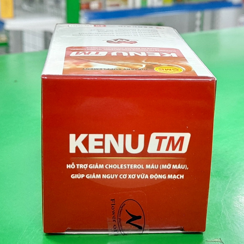 Kenu TM, hỗ trợ giảm cholesterol, giảm nguy cơ xơ vữa động mạch, giảm nguy cơ hẹp mạch vành