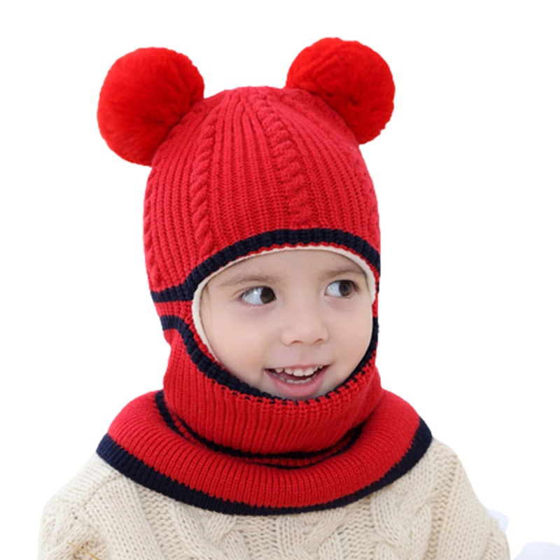 Mũ Len Che Tai Giữ Ấm Mùa Đông Cho Bé