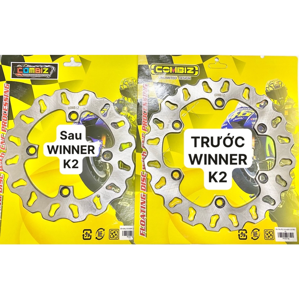 DĨA THẮNG TRƯỚC SAU EX135/EX150/WINNER150 COMBIZ