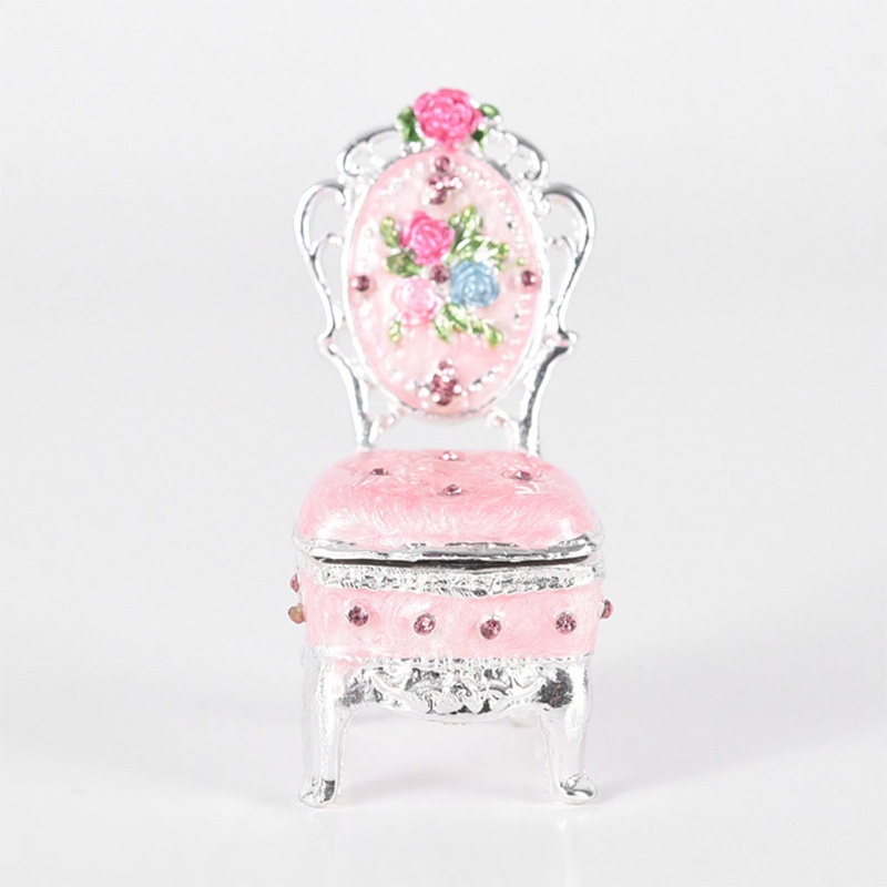 Flgo Hộp Đựng Trang Sức Tráng Men Sơn Màu Dùng Trang Trí