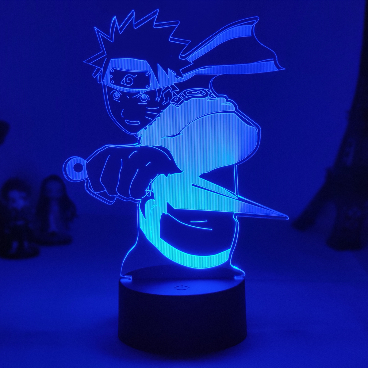 Đèn Led 3d Hình Naruto Kakashi Uzumaki Dùng Trang Trí Bàn Làm Việc