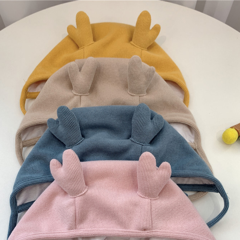 Nón Trùm Đầu Có Sừng Hươu Dễ Thương Cho Bé