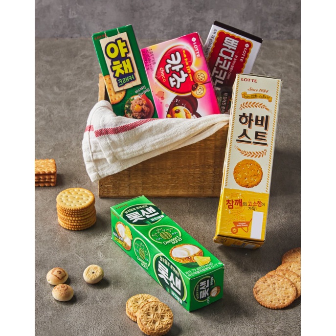 [LOTTE] SET ĂN VẶT LOTTE ĐẶC BIỆT 315g - [롯데] 비스켓 기획상품 315g