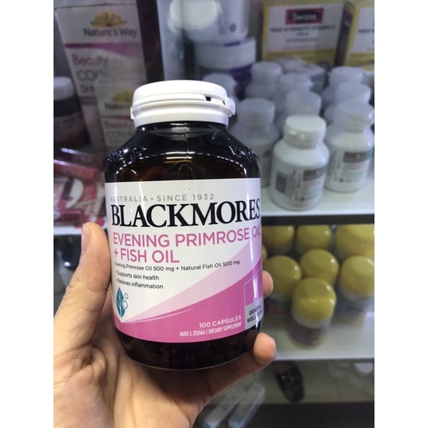 Tinh Dầu Hoa Anh Thảo+ Dầu Cá Blackmores Evening Primrose Oil+ Fish Oil 1000mg 100 viên