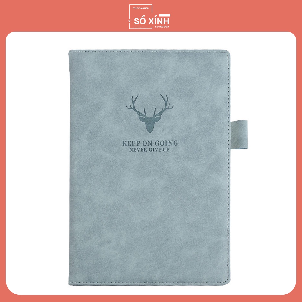 Sổ tay bìa da Note Book Sừng Hươu Bìa Mềm A5 - sổ ghi chép công việc - Sổ xinh