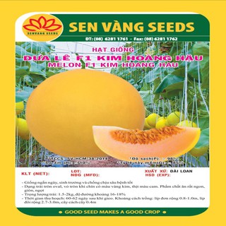 Hạt giống dưa lê f1 kim hoàng hậu bịch 0.2gr