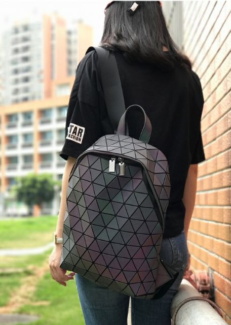 ✨ Balo laptop unisex họa tiết polygon 3D phản quang thời trang cực chất vừa laptop 15.6inch